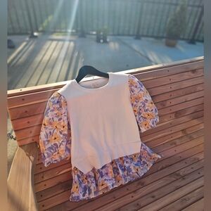 Spring Floral Blouse 100% Cotton